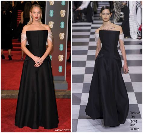 jennifer lawrence dior baftas|Jennifer Lawrence In Christian Dior Couture @ 2018 BAFTAs.